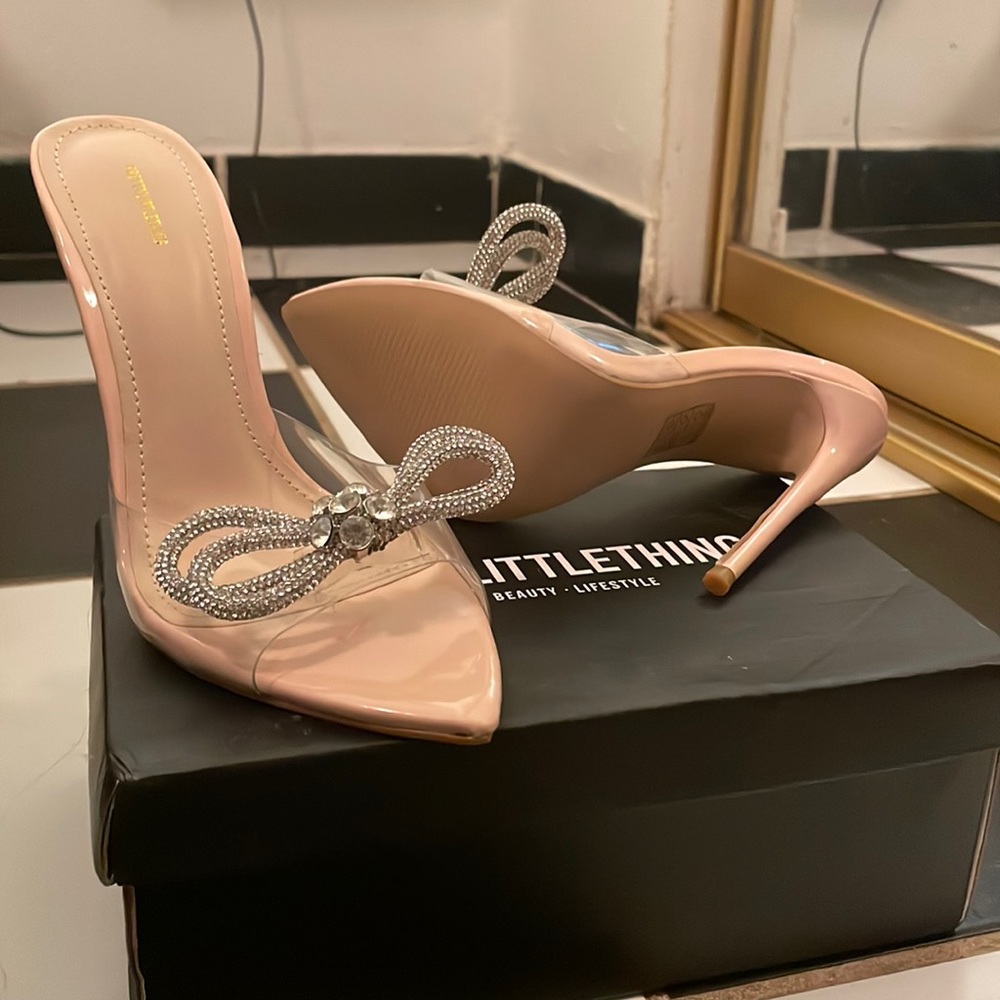 New!! Pretty Little Thing Open toe High Heels. Size 5.5